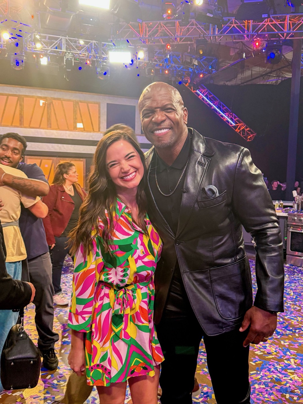 Holley with 100 Cooks host Terry Crews