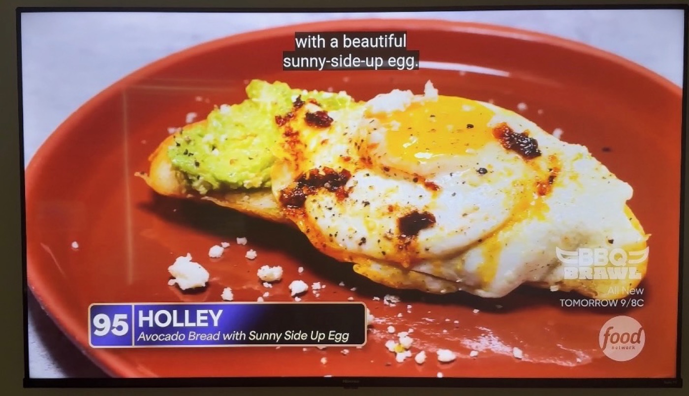 Holley's dish featured on Food Network's 100 Cooks